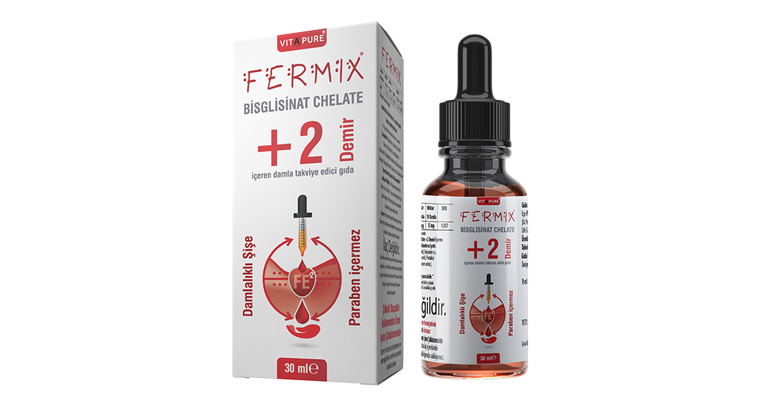 FErmix damla, fermix damla, fermix demir damlası, fermix demir ilacı, demir ilacı, egepharma, vitapure ilaç